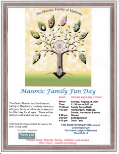 20 14 Masonic Family Fun Day Poster